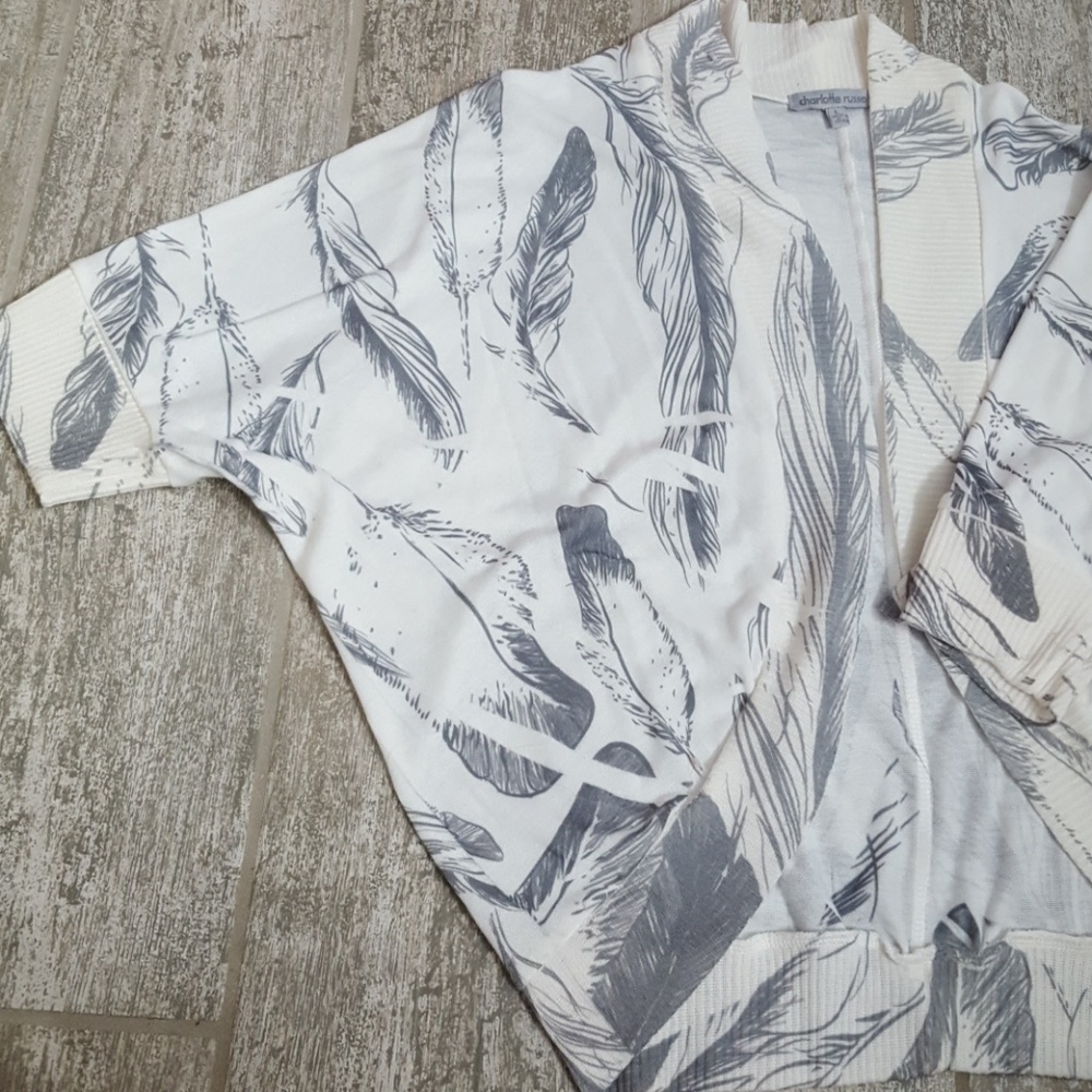 Feather Print Sweater - Picture 2 of 4